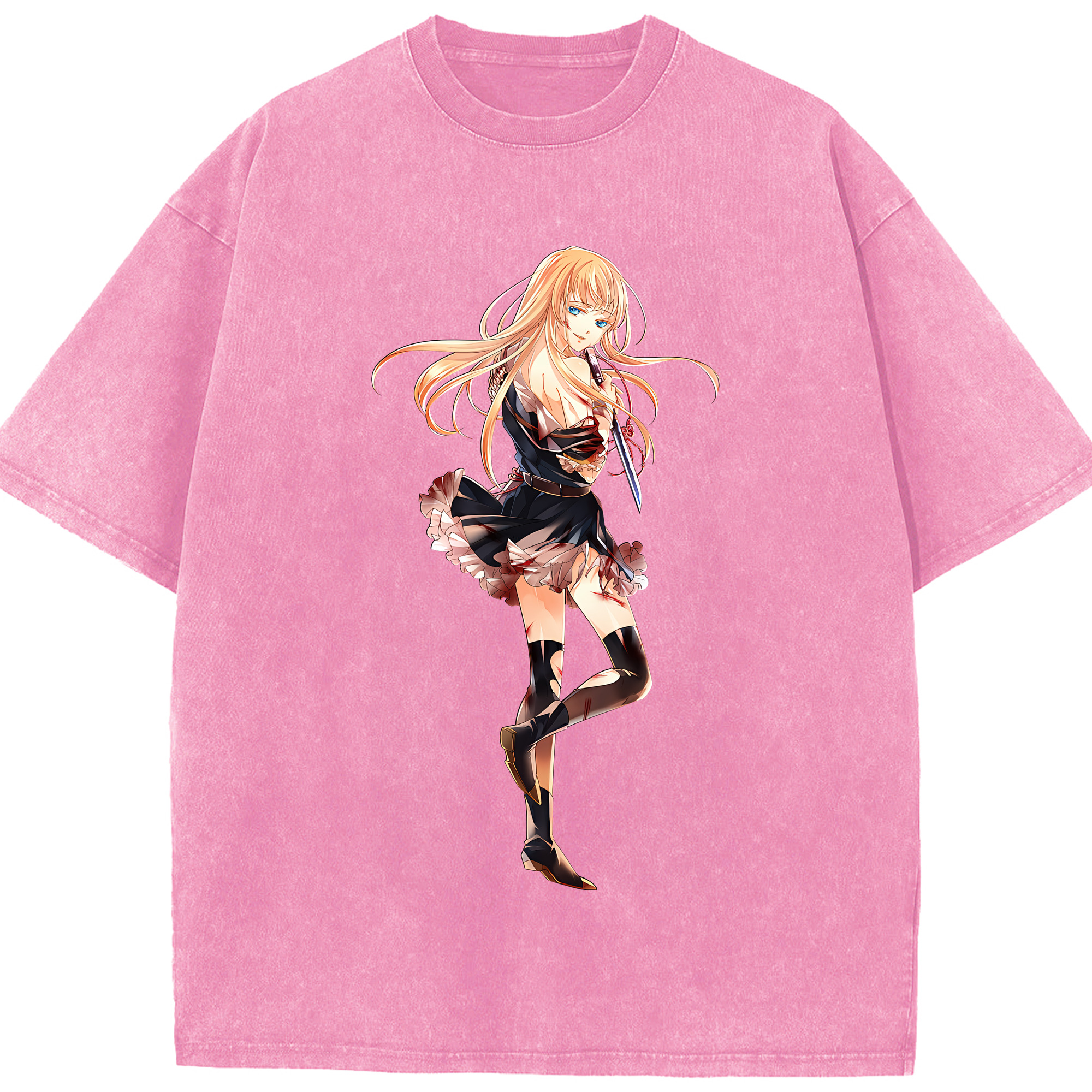 （画像用） 刀剣乱舞 Touken Ranbu 綿100% ヴィンテージ風 半袖Tシャツ（フロントプリント）